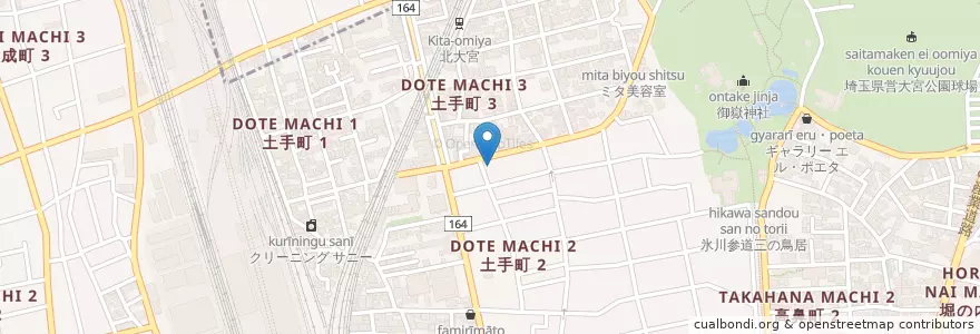 Mapa de ubicacion de 神戸幼稚園 en Jepun, 埼玉県, さいたま市, 大宮区.
