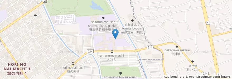 Mapa de ubicacion de 私立大宮開成中学校 en 日本, 埼玉県, さいたま市, 大宮区.