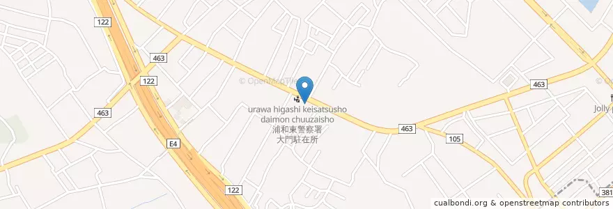 Mapa de ubicacion de 美園郵便局 en Japão, 埼玉県, さいたま市, 緑区.