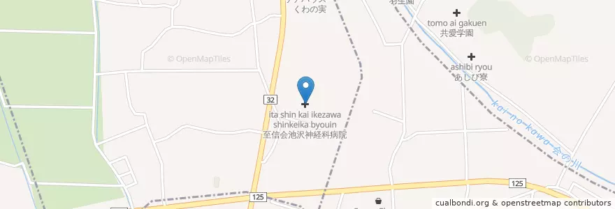 Mapa de ubicacion de 至信会池沢神経科病院 en 일본, 사이타마현, 羽生市.