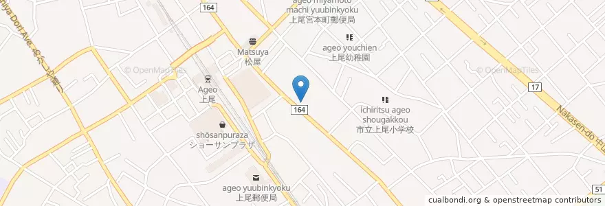 Mapa de ubicacion de 藤仁会藤村病院 en Japão, 埼玉県, 上尾市.