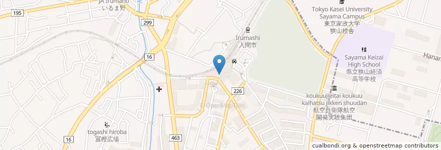 Mapa de ubicacion de 西武入間ぺぺ内郵便局 en 日本, 埼玉県, 入間市.