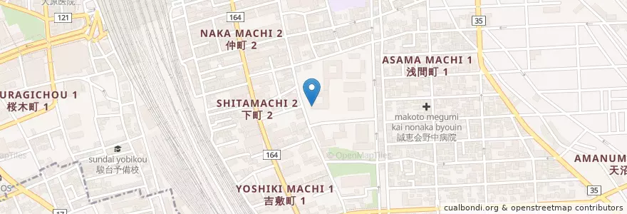 Mapa de ubicacion de のなか内科 en Giappone, Prefettura Di Saitama, さいたま市, 大宮区.