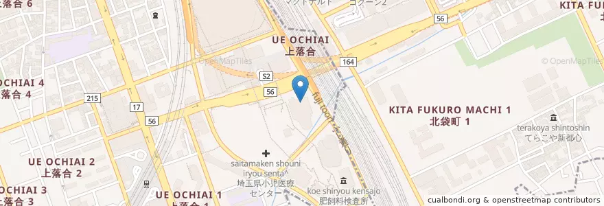 Mapa de ubicacion de 関東信越地方医務局 en 일본, 사이타마현, さいたま市, 中央区, 大宮区.