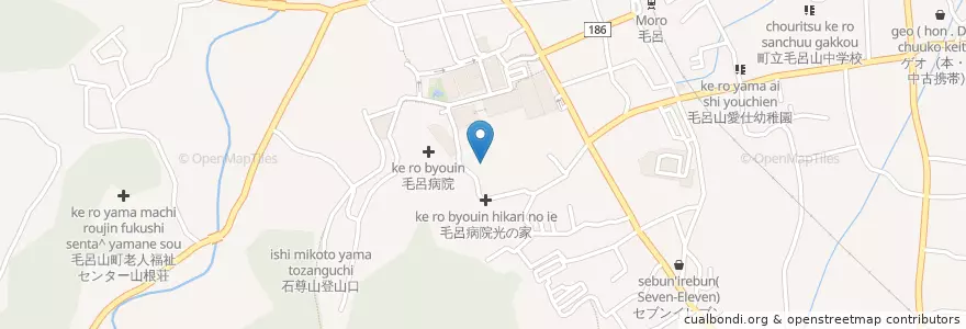 Mapa de ubicacion de 養光保育園 en Jepun, 埼玉県, 入間郡, 毛呂山町.