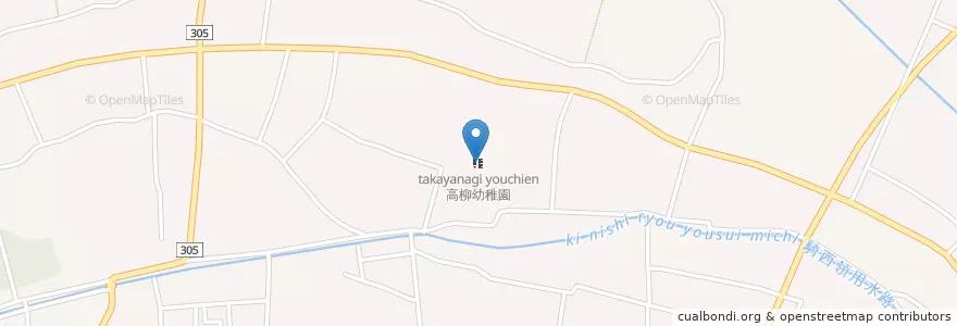 Mapa de ubicacion de 高柳幼稚園 en Japón, Prefectura De Saitama, 加須市.