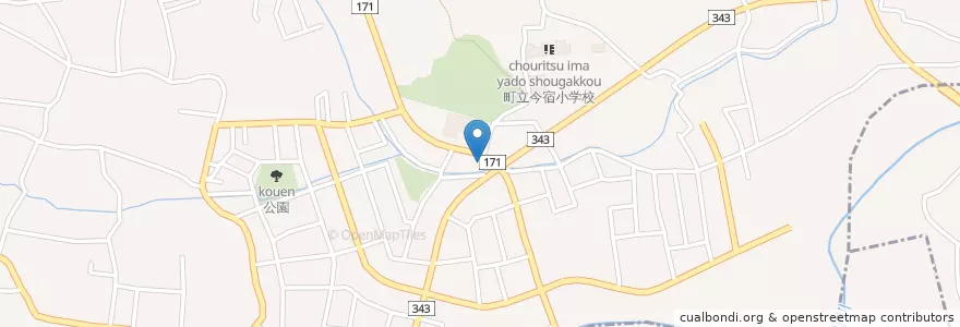 Mapa de ubicacion de 鳩山郵便局 en Japão, 埼玉県, 比企郡, 鳩山町.