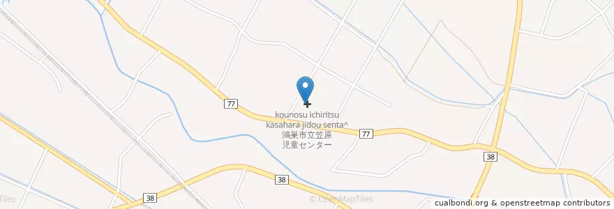 Mapa de ubicacion de 鴻巣市立笠原児童センター en Japan, Saitama Prefecture, Konosu.