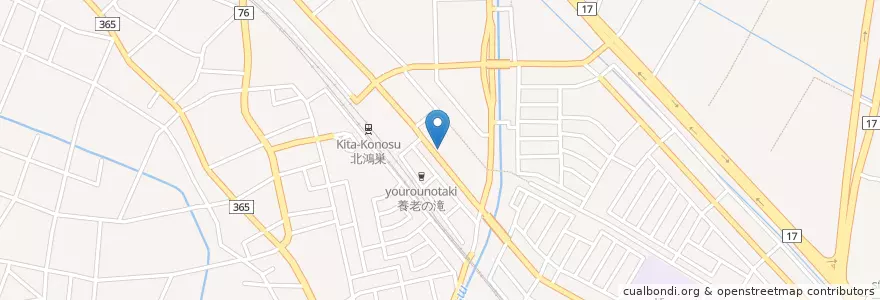 Mapa de ubicacion de 鴻巣警察署北鴻巣駅前交番 en Japon, Préfecture De Saitama, 鴻巣市.