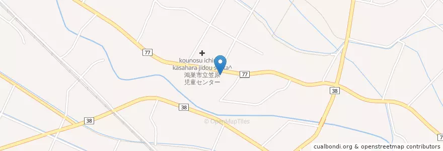 Mapa de ubicacion de 鴻巣警察署笠原駐在所 en 日本, 埼玉県, 鴻巣市.