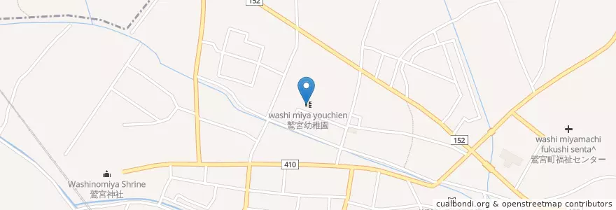Mapa de ubicacion de 鷲宮幼稚園 en 日本, 埼玉県, 久喜市.