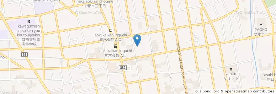 Mapa de ubicacion de さいたま地方裁判所川口簡易裁判所 en Japonya, 埼玉県, 川口市.