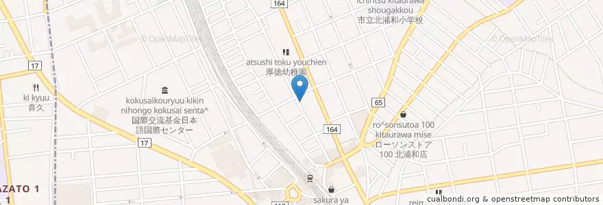 Mapa de ubicacion de ケアステーションうらしん en Japan, Saitama Prefecture, Saitama, Urawa Ward.