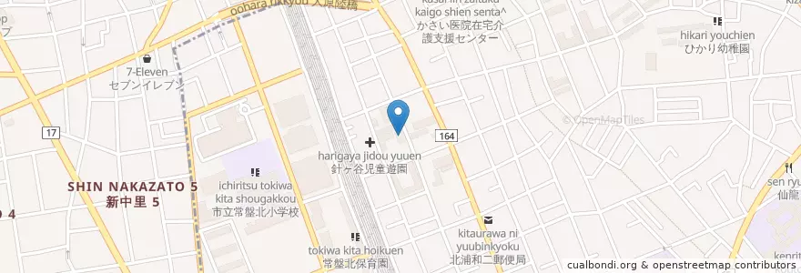 Mapa de ubicacion de さいたま市母子生活支援施設けやき荘 en Japan, Präfektur Saitama, Saitama, 浦和区.