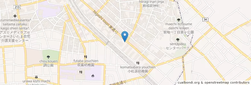 Mapa de ubicacion de さいたま市消防局浦和消防署日の出出張所 en Jepun, 埼玉県, さいたま市, 浦和区, 南区.