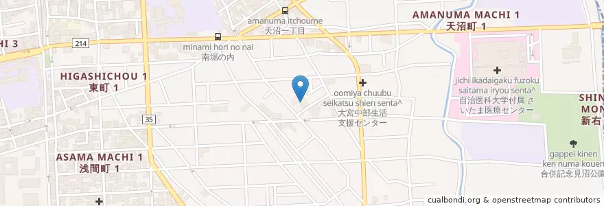 Mapa de ubicacion de 特別養護老人ホーム白菊苑 en ژاپن, 埼玉県, さいたま市, 大宮区.