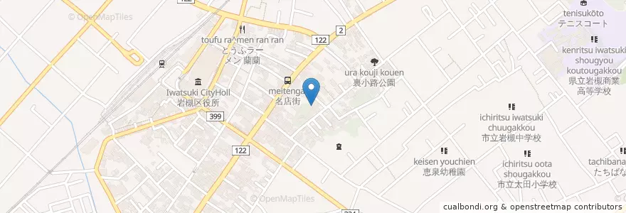Mapa de ubicacion de さいたま市立岩槻図書館 en 日本, 埼玉县, 埼玉市, 岩槻区.