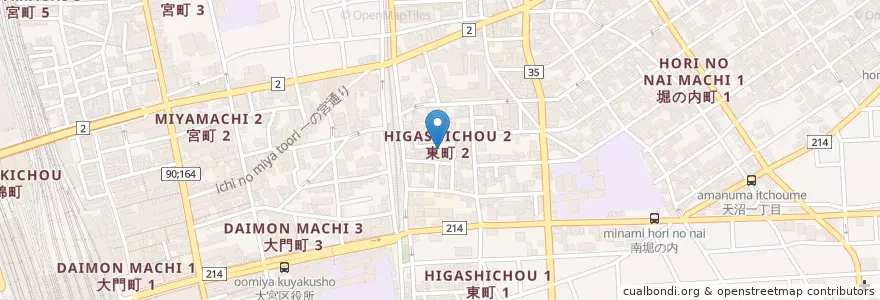 Mapa de ubicacion de さいたま市老人福祉センターあずま荘 en Jepun, 埼玉県, さいたま市, 大宮区.
