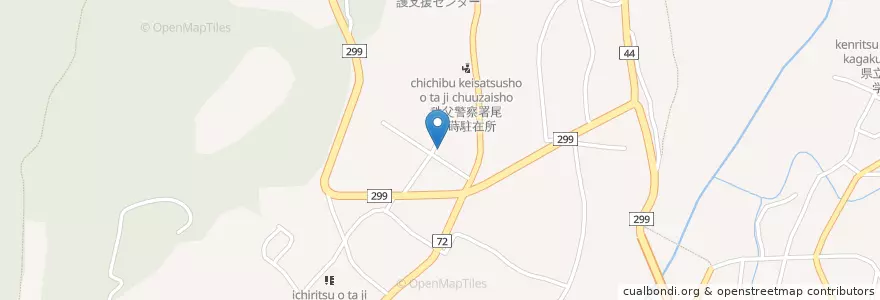 Mapa de ubicacion de たんぽぽ保育園 en 日本, 埼玉县, 秩父市.