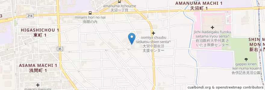 Mapa de ubicacion de 白菊苑デイサービスセンター en Jepun, 埼玉県, さいたま市, 大宮区.