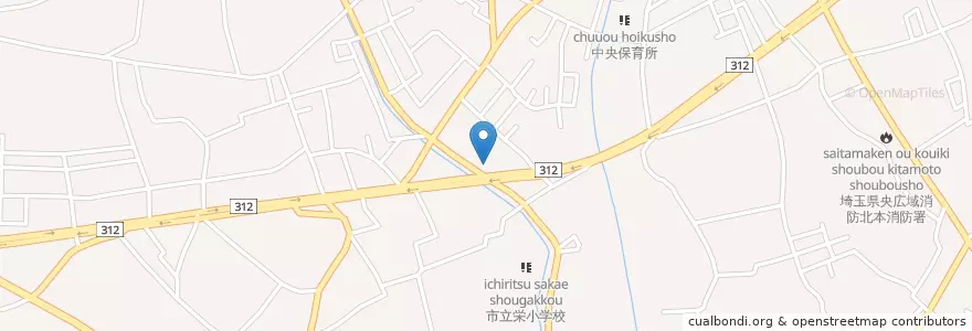 Mapa de ubicacion de みなみ第二幼稚園 en Japan, Saitama Prefecture, Kitamoto.