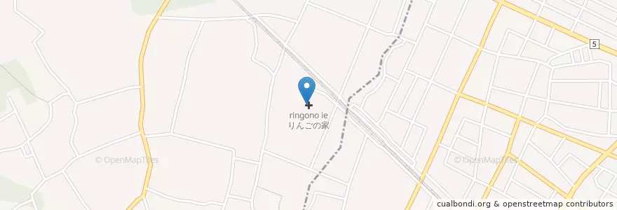 Mapa de ubicacion de りんごの家 en Japonya, 埼玉県, 桶川市.