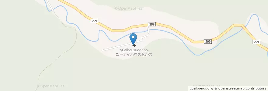 Mapa de ubicacion de ユーアイハウスおがの en 日本, 埼玉县, 秩父郡, 小鹿野町.
