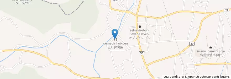 Mapa de ubicacion de 上町保育園 en Japon, Préfecture De Saitama, 入間郡, 毛呂山町.