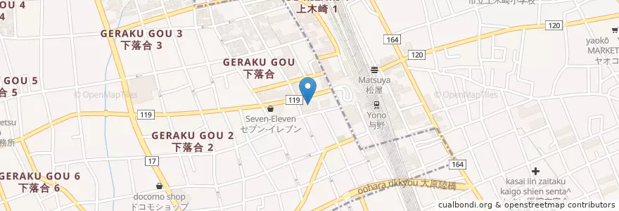 Mapa de ubicacion de 与野駅前郵便局 en 일본, 사이타마현, さいたま市, 浦和区.