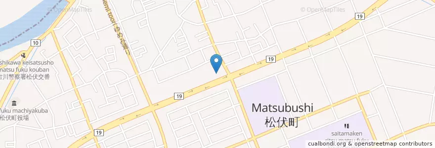 Mapa de ubicacion de 優和会埼玉野村病院 en Japan, Präfektur Saitama, 北葛飾郡, 松伏町.