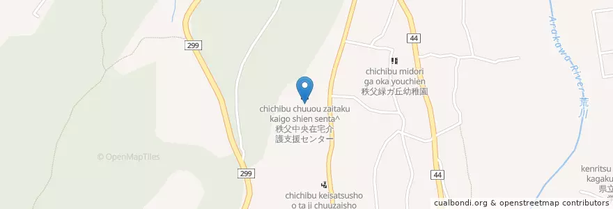 Mapa de ubicacion de 全和会秩父中央病院 en 일본, 사이타마현, 秩父市.