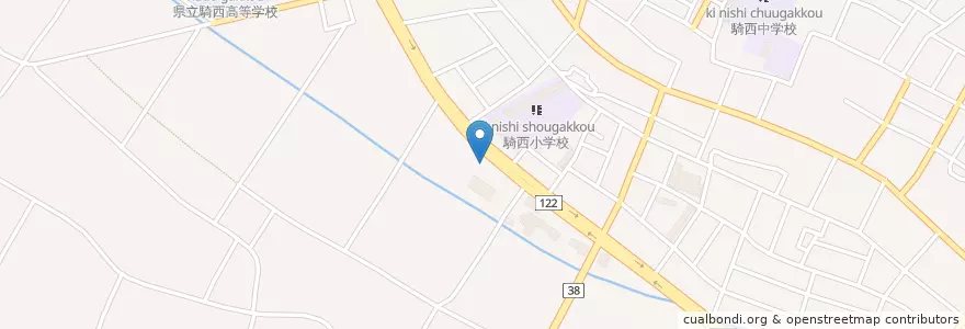 Mapa de ubicacion de 加須警察署騎西交番 en Jepun, 埼玉県, 加須市.