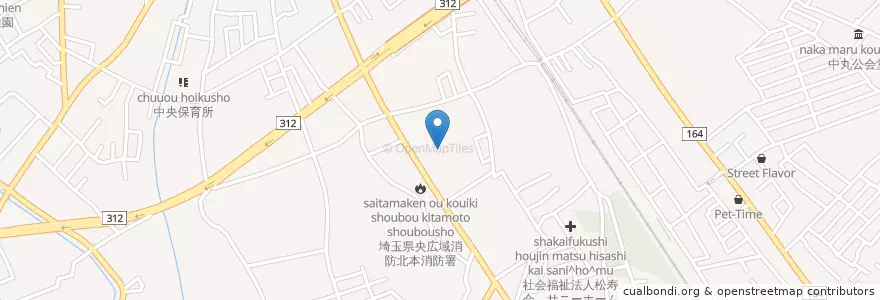 Mapa de ubicacion de 北本みなみ幼稚園 en Japón, Prefectura De Saitama, 北本市.