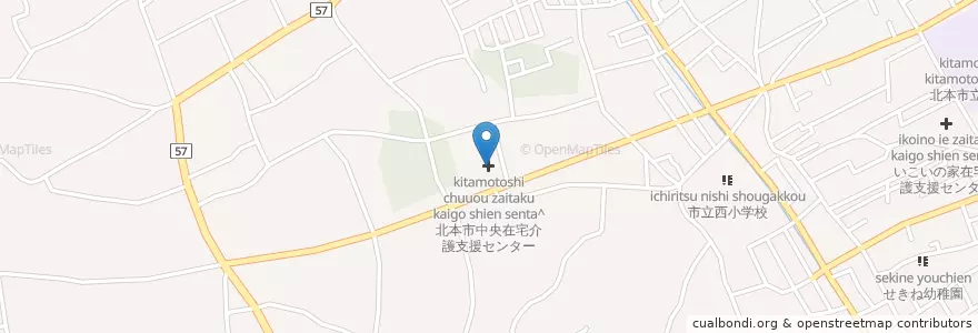 Mapa de ubicacion de 北本市中央在宅介護支援センター en 日本, 埼玉県, 北本市.