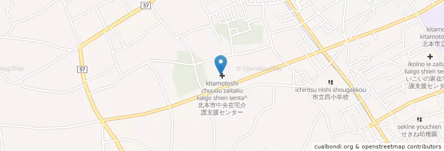 Mapa de ubicacion de 北本市総合福祉センター en Japonya, 埼玉県, 北本市.