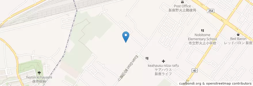Mapa de ubicacion de 十文字女子大附属幼稚園 en Japan, Präfektur Saitama, 新座市.