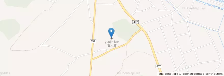 Mapa de ubicacion de 友人館 en Japão, 埼玉県, 東松山市.