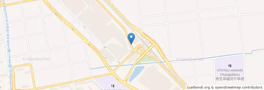 Mapa de ubicacion de 吉川警察署新三郷駅前交番 en 日本, 埼玉県, 三郷市.