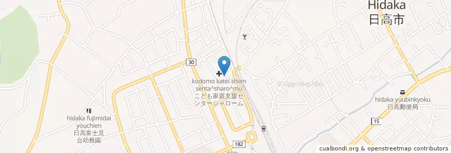 Mapa de ubicacion de 同仁学院 en Giappone, Prefettura Di Saitama, 日高市.