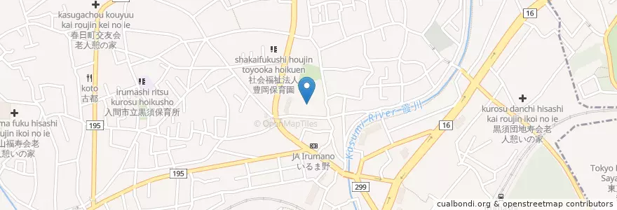 Mapa de ubicacion de 在宅介護支援センター en 일본, 사이타마현, 入間市.