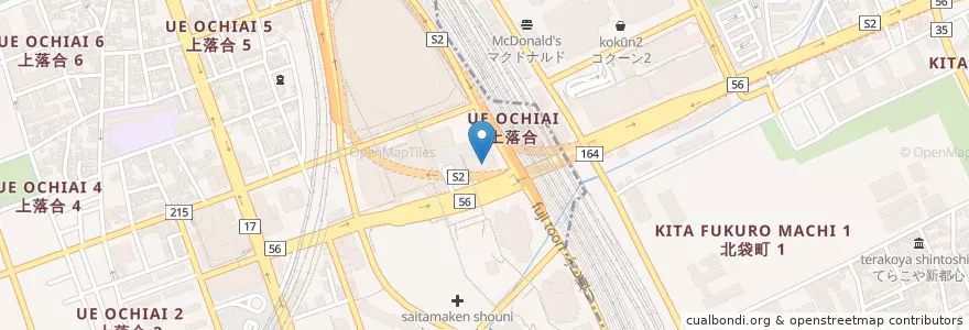 Mapa de ubicacion de 埼玉労働局 en Japan, 埼玉県, さいたま市, 中央区, 大宮区.
