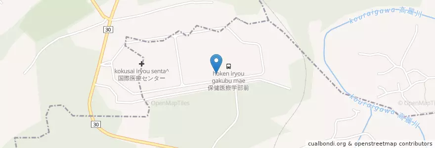 Mapa de ubicacion de 埼玉医科大学（保健医療学部） en 日本, 埼玉県.