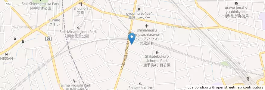 Mapa de ubicacion de 埼玉県婦人相談センター en Japonya, 埼玉県, さいたま市, 南区.