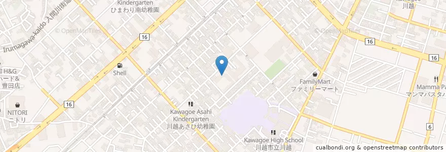 Mapa de ubicacion de 埼玉県川越県土整備事務所 en Japonya, 埼玉県, 川越市.