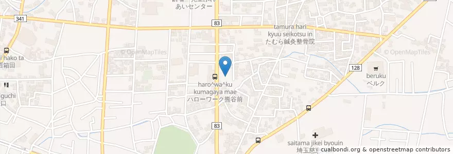 Mapa de ubicacion de 埼玉県消費生活支援センター熊谷 en 日本, 埼玉県, 熊谷市.