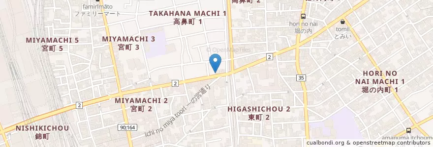 Mapa de ubicacion de 大宮高鼻郵便局 en Japan, Präfektur Saitama, Saitama, 大宮区.