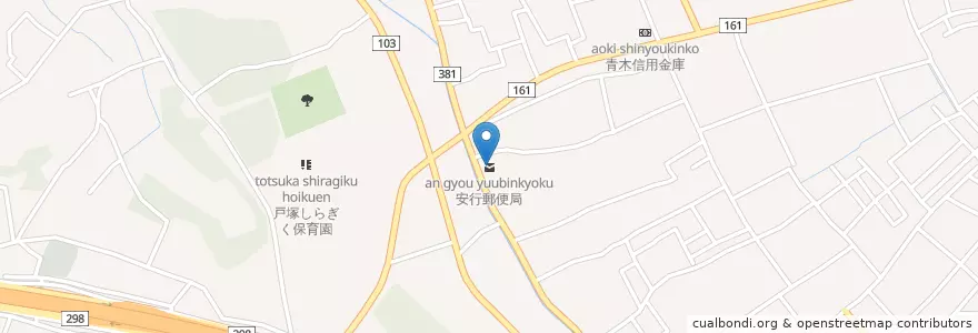 Mapa de ubicacion de 安行郵便局 en Japan, Präfektur Saitama, 川口市.
