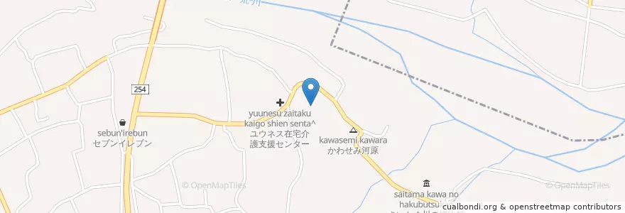 Mapa de ubicacion de 寄居町老人福祉センター en Japan, Präfektur Saitama, 大里郡, 寄居町.