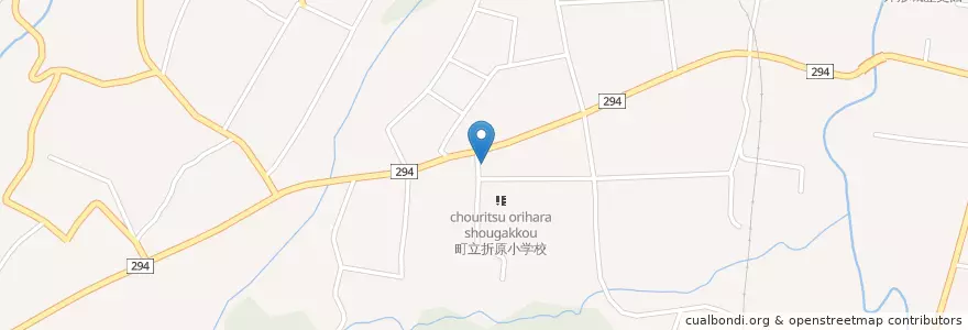 Mapa de ubicacion de 寄居警察署折原駐在所 en Japão, 埼玉県, 大里郡, 寄居町.