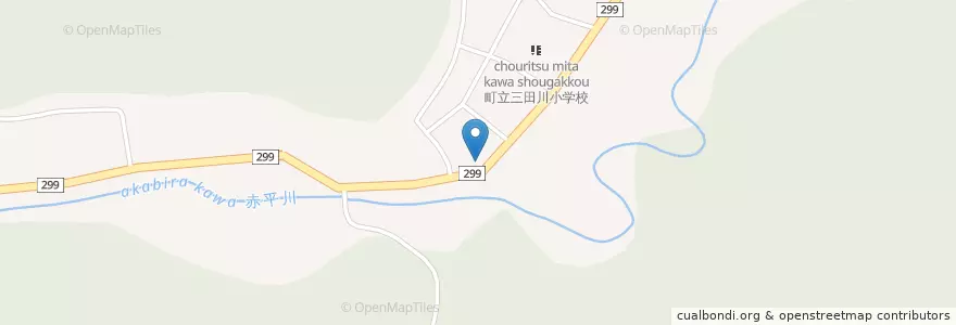 Mapa de ubicacion de 小野鹿警察署三田川駐在所 en Japan, Präfektur Saitama, 秩父郡, 小鹿野町.